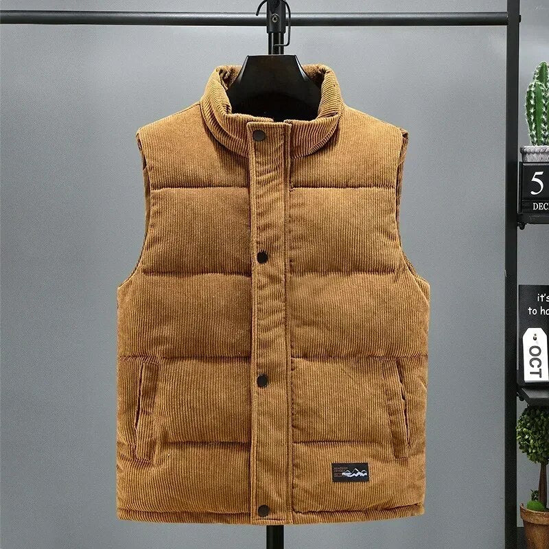 Warm corduroy vest for men Damian