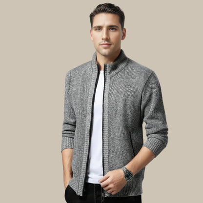 Men's zip-up cardigan Dane