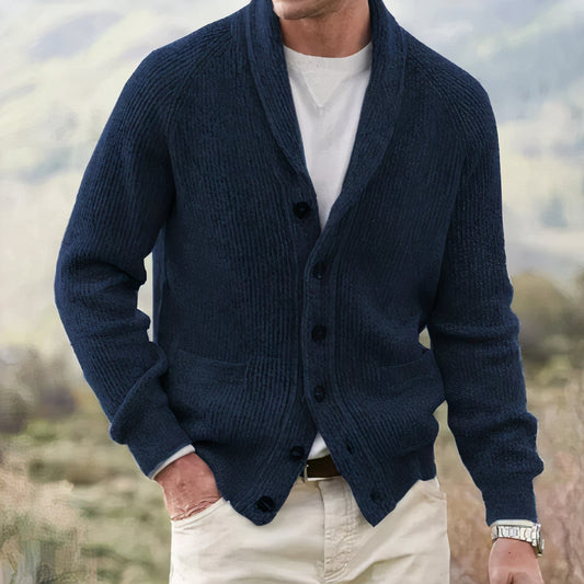 Men's cardigan in classic vintage design Denzel