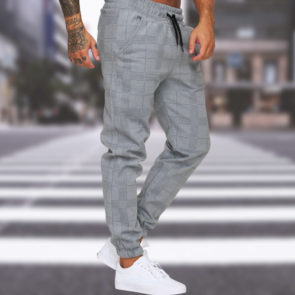 Luis - Checkered trousers for men 