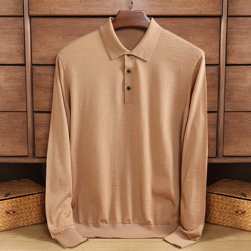 Casual long-sleeved polo shirt Rick