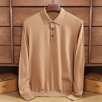 Casual long-sleeved polo shirt Rick