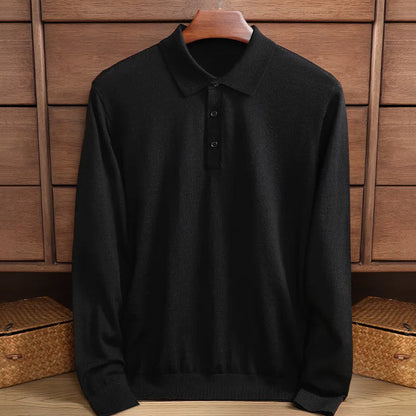 Casual long-sleeved polo shirt Rick