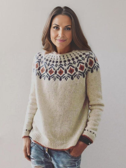 Retro knitted sweater Eliora