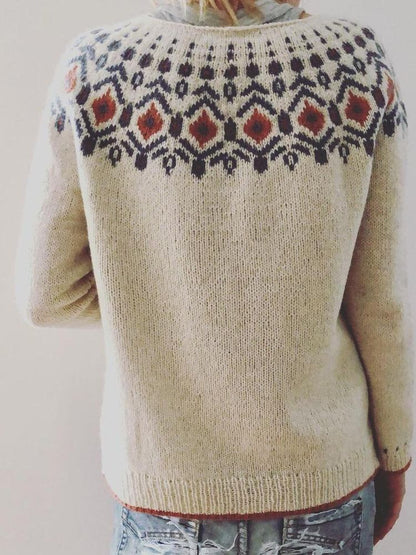 Retro knitted sweater Eliora