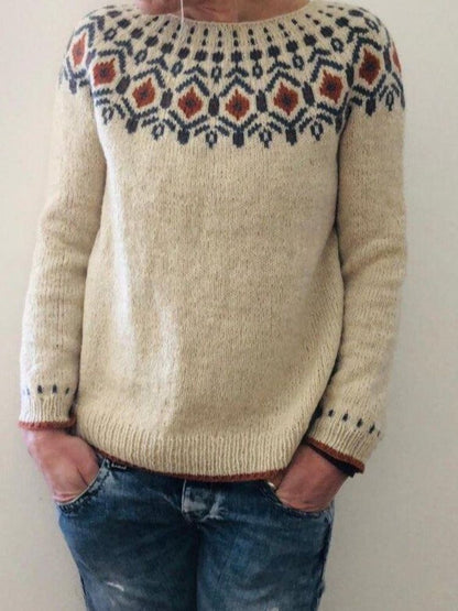 Retro knitted sweater Eliora