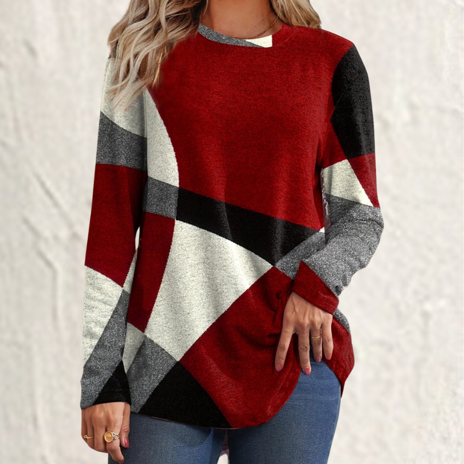 Ella color-block sweater