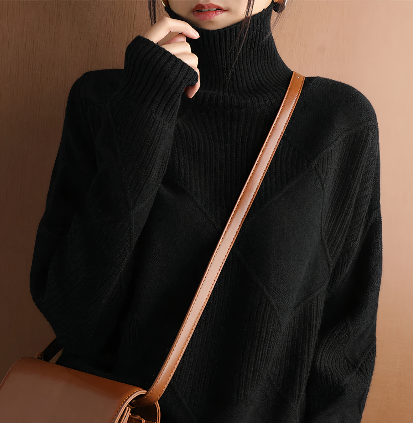 Ellie long-sleeved turtleneck sweater