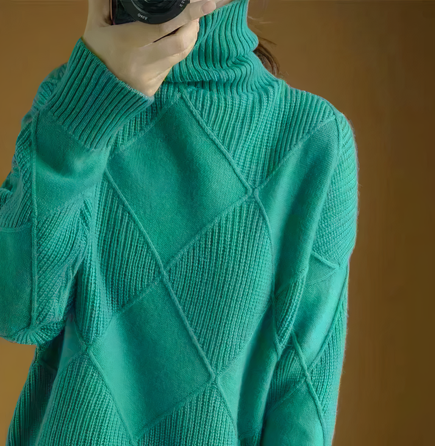 Ellie long-sleeved turtleneck sweater