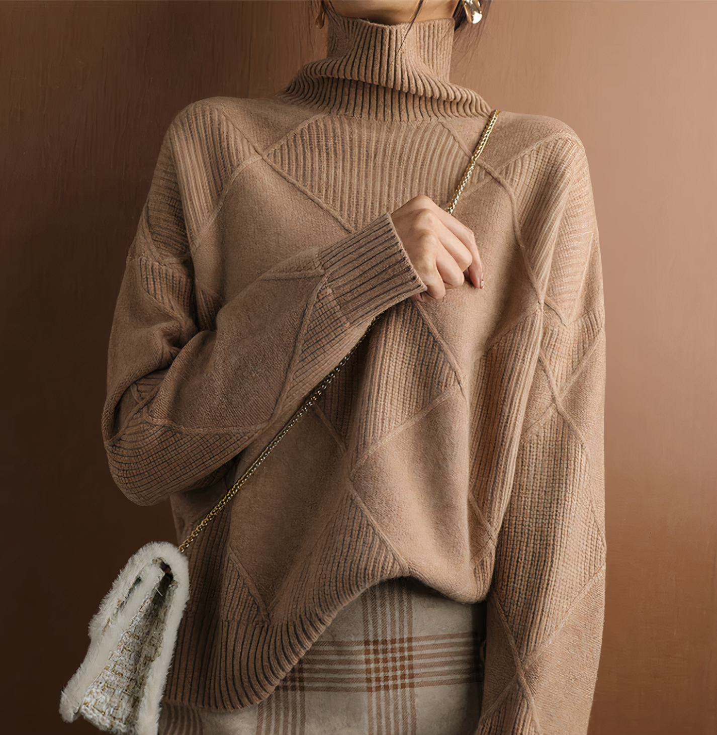 Ellie long-sleeved turtleneck sweater