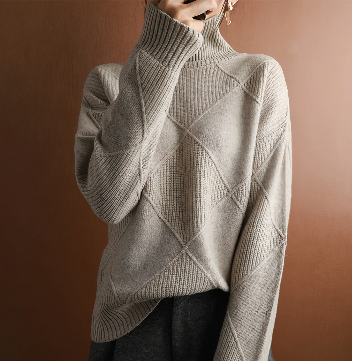 Ellie long-sleeved turtleneck sweater