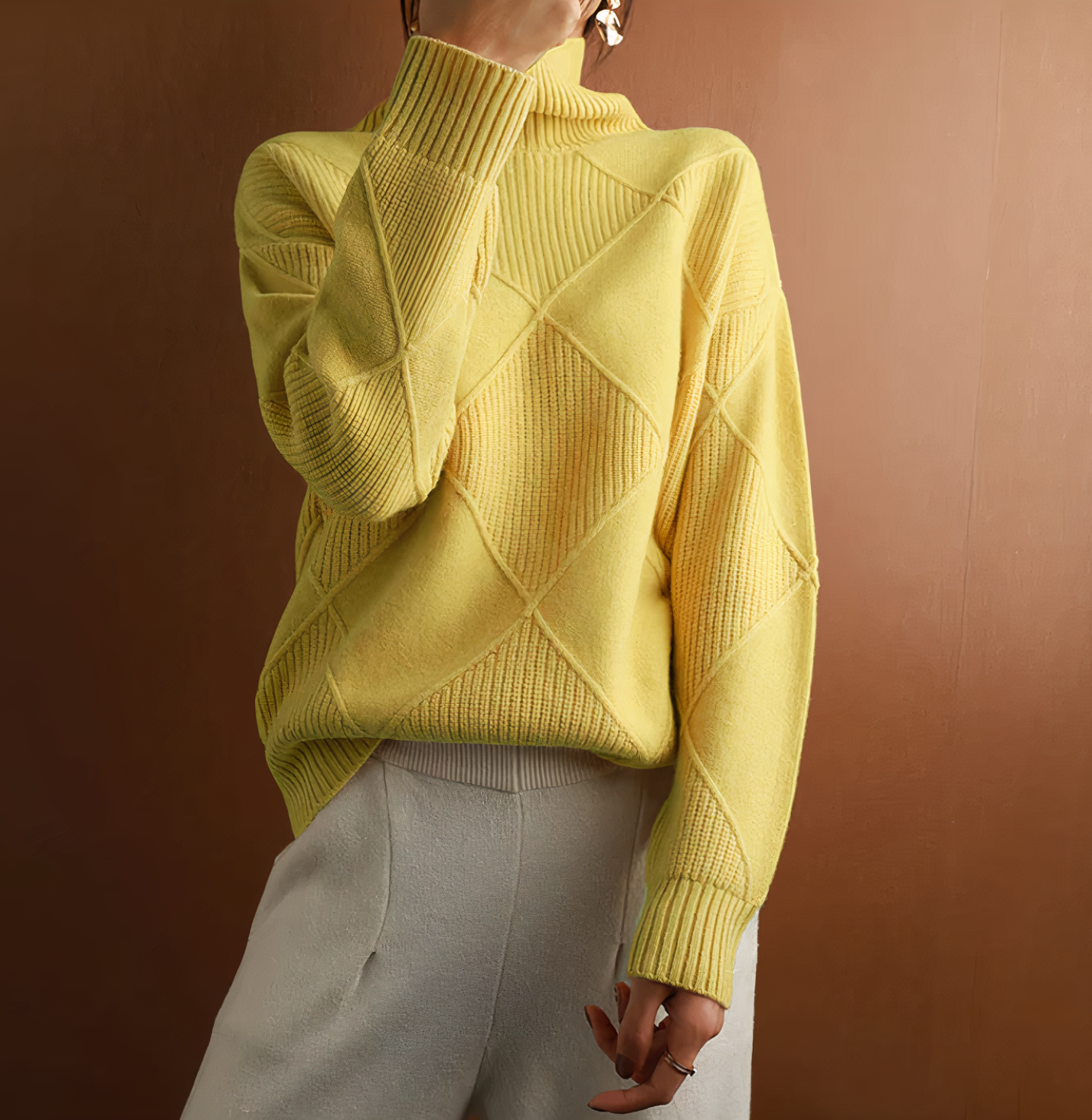 Ellie long-sleeved turtleneck sweater