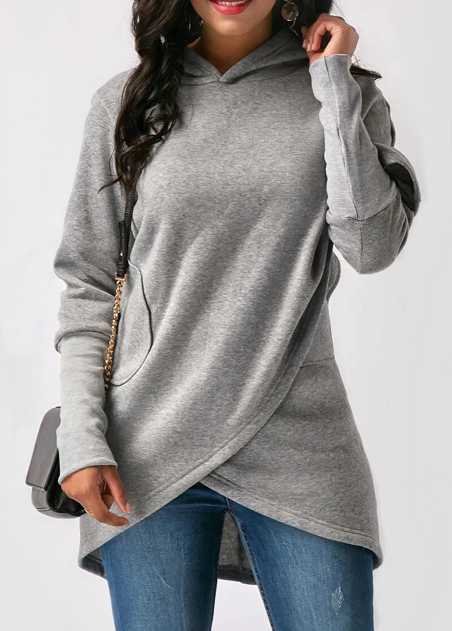 Asymmetric hoodie for a modern look Emersyn