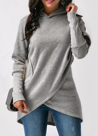 Asymmetric hoodie for a modern look Emersyn