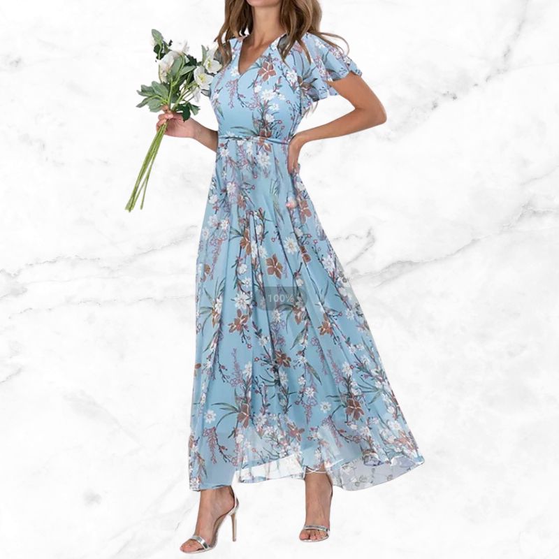 Enora Floral Vintage Dress 