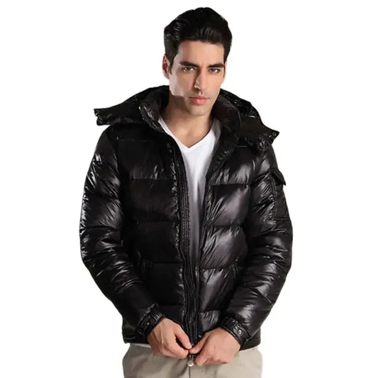 Stylish winter jacket for men with removable hood Ervin.