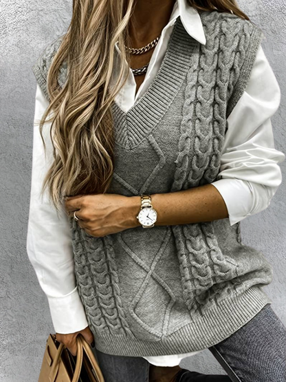 Cozy Knitted Vest Evy