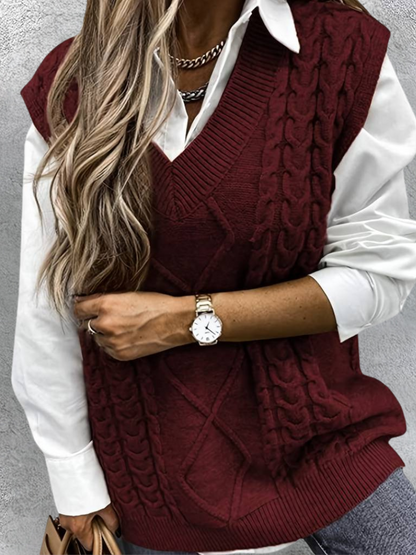 Cozy Knitted Vest Evy