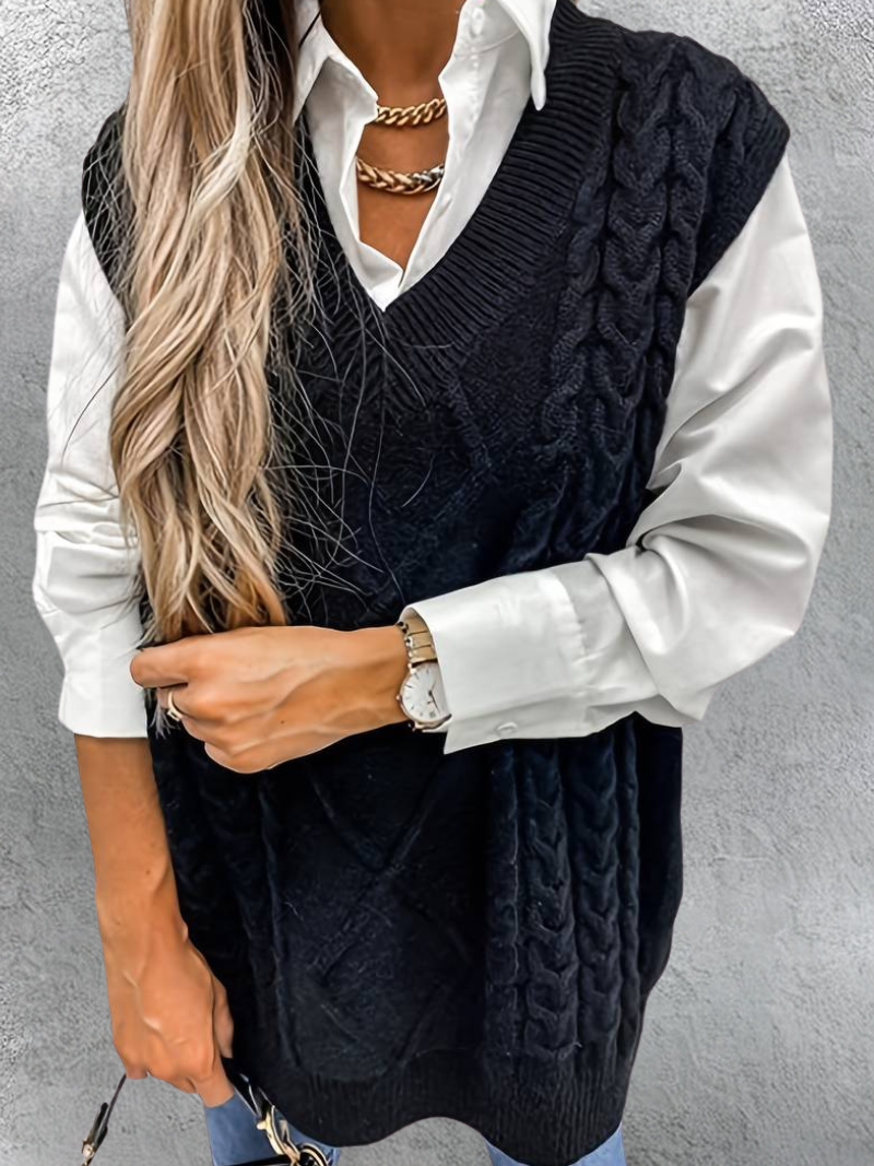 Cozy Knitted Vest Evy