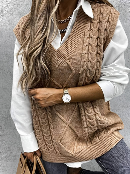 Cozy Knitted Vest Evy