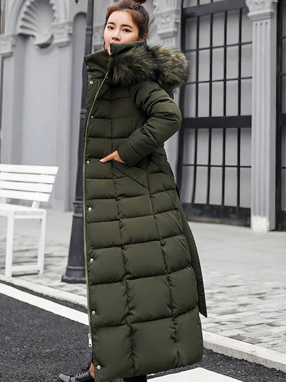 Long cozy winter coat for women Estella