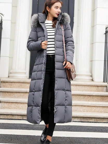 Long cozy winter coat for women Estella