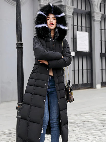 Long cozy winter coat for women Estella