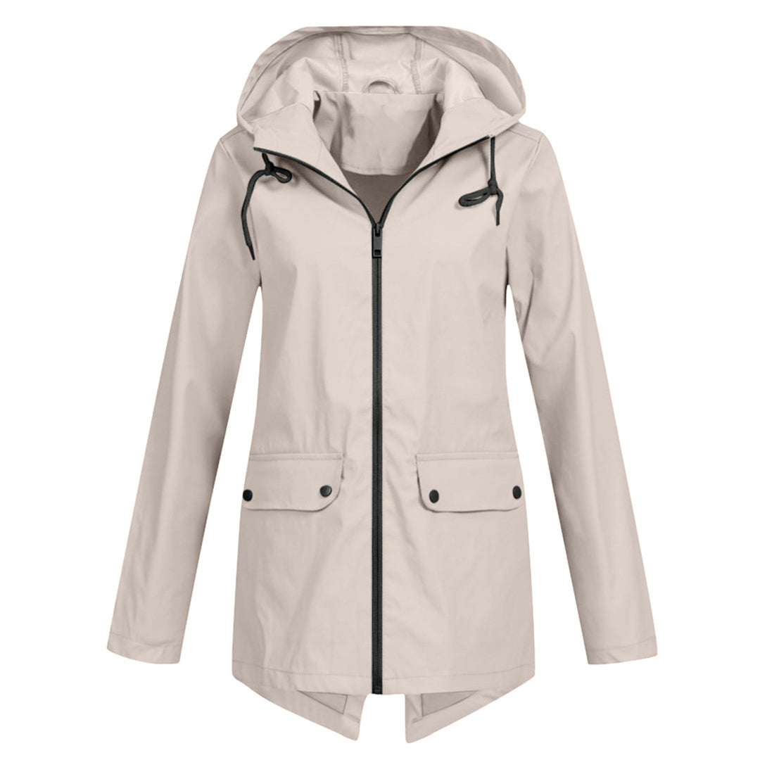 Long elegant rain jacket for women Isa