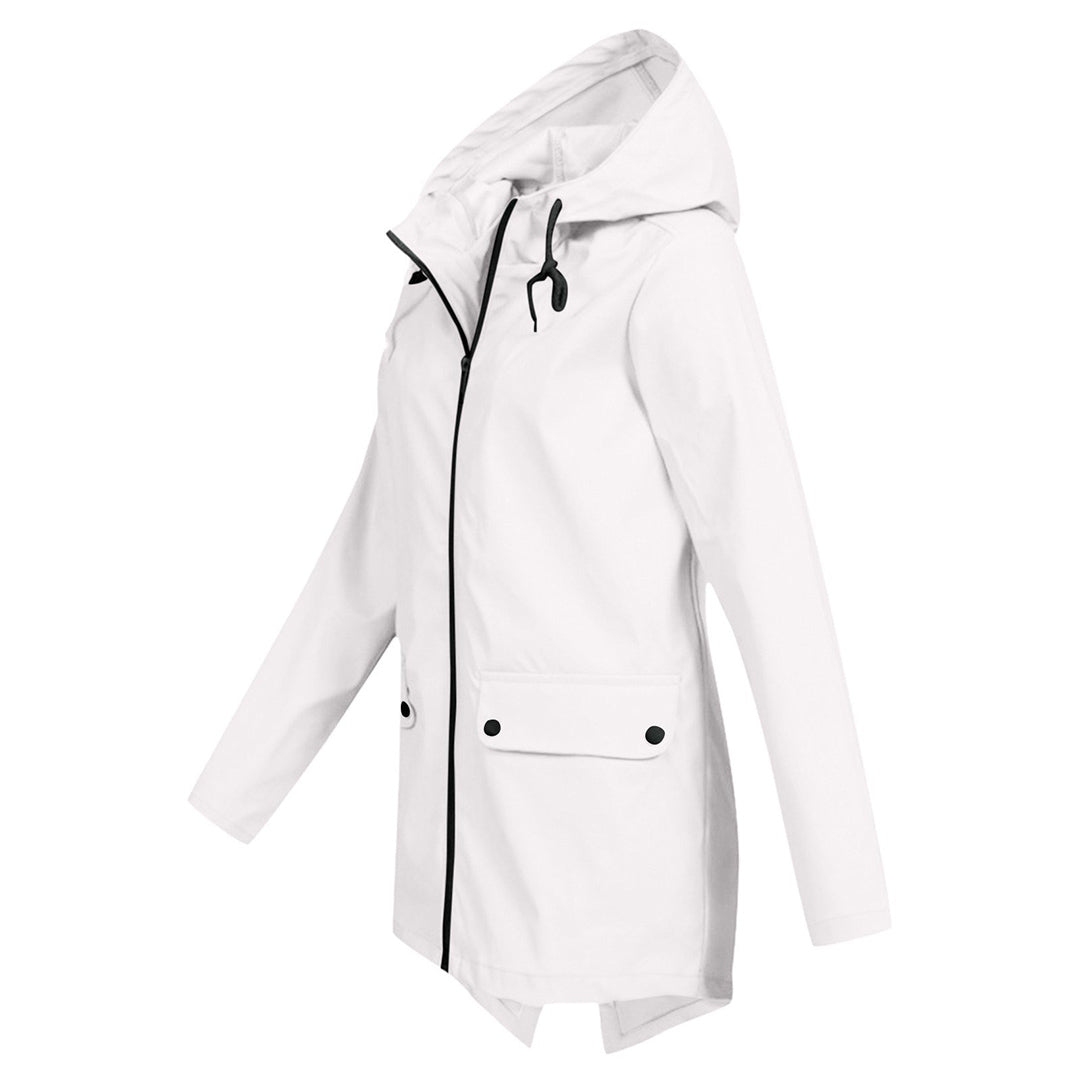 Long stylish rain jacket for women Isa