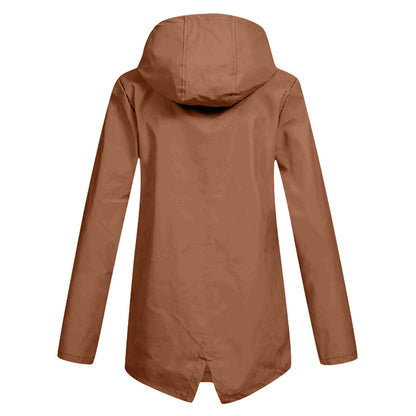 Long elegant rain jacket for women Isa