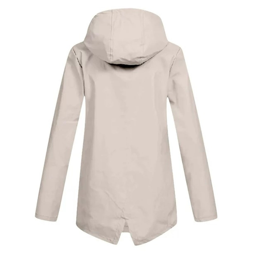 Women's Long Raincoat with Hood Romy