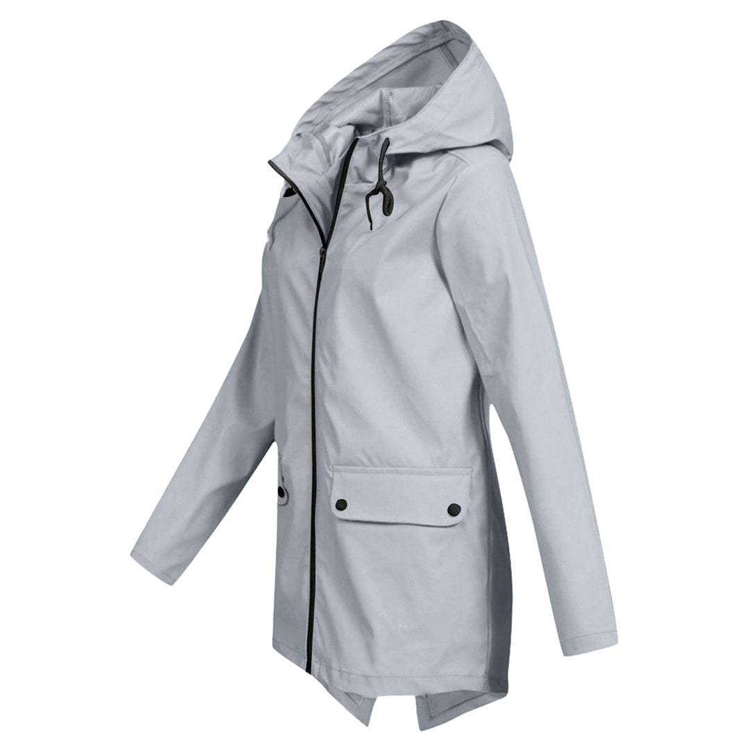 Long elegant rain jacket for women Isa