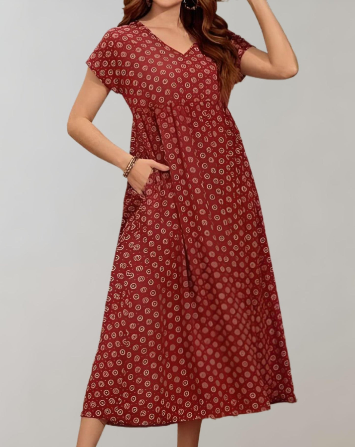 Gemütliches langes Sommerkleid Helma