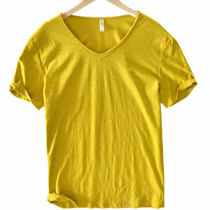 Summer T-Shirt made of cotton and linen for men Geno