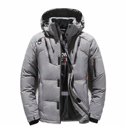 Premium winter jacket for men with removable hood Goose