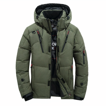 Premium winter jacket for men with removable hood Goose