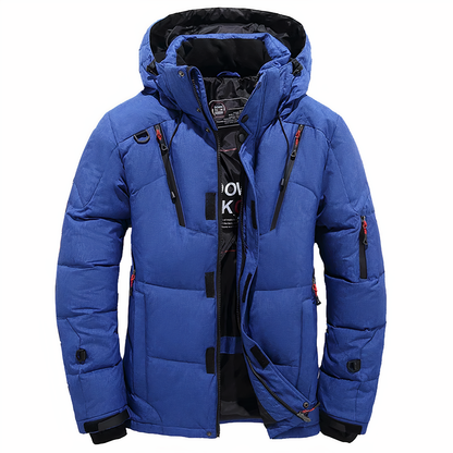 Premium winter jacket for men with removable hood Goose