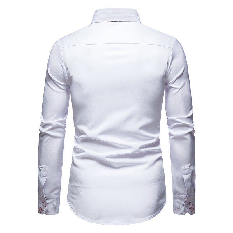 Stylish long-sleeved polo for men Derick