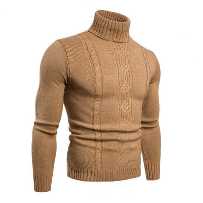 Lucian cable knit cotton turtleneck sweater