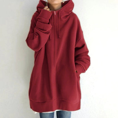 Cozy oversize winter sweater hoodie - Cassandra