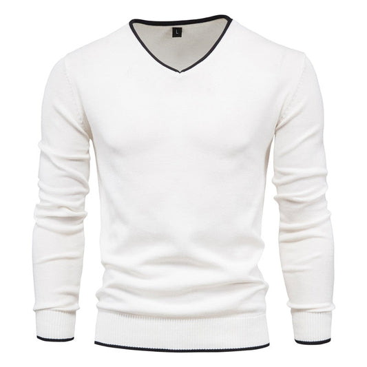 Slim Fit V-Neck Sweater for Men Toph