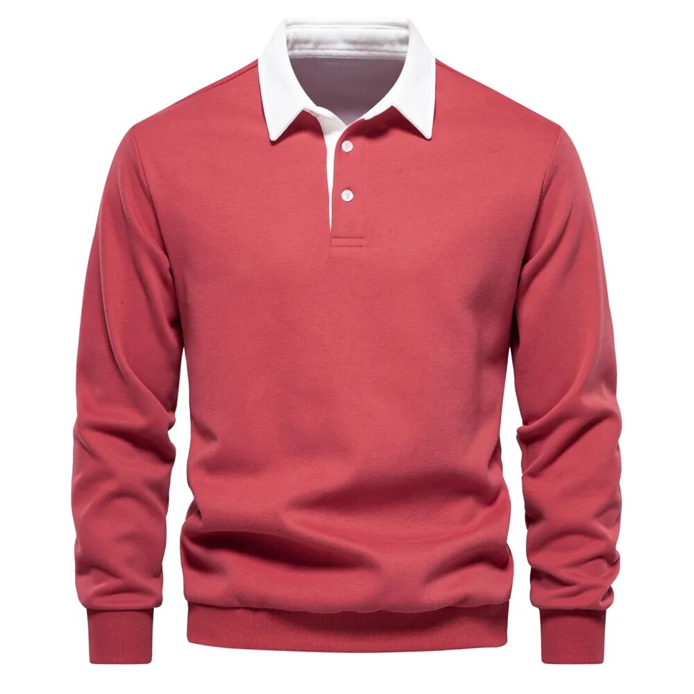 Men's Henley Polo Shirt