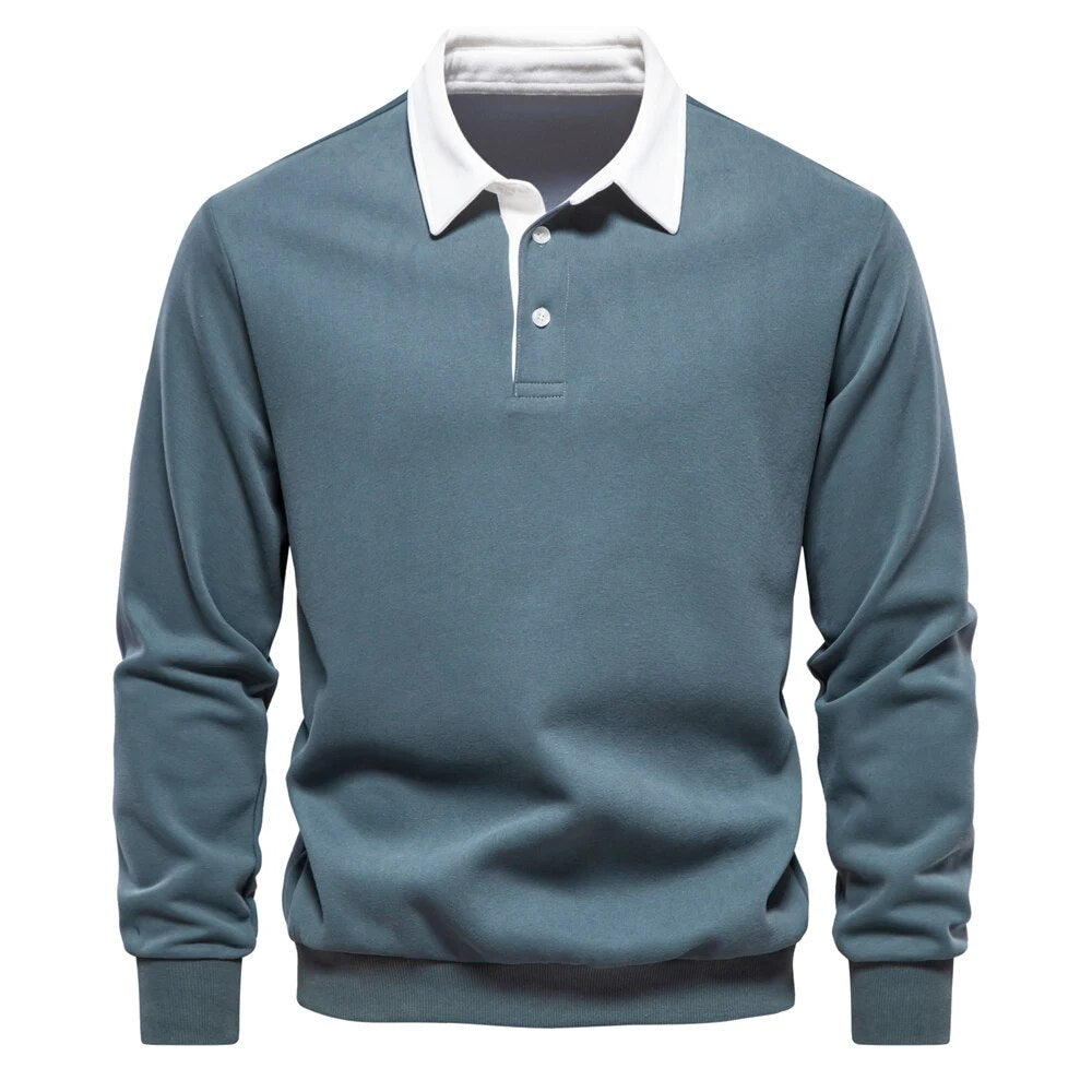 Men's Henley Polo Shirt