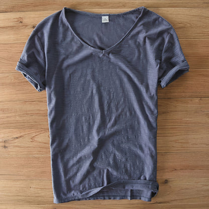 Summer T-Shirt made of cotton and linen for men Geno