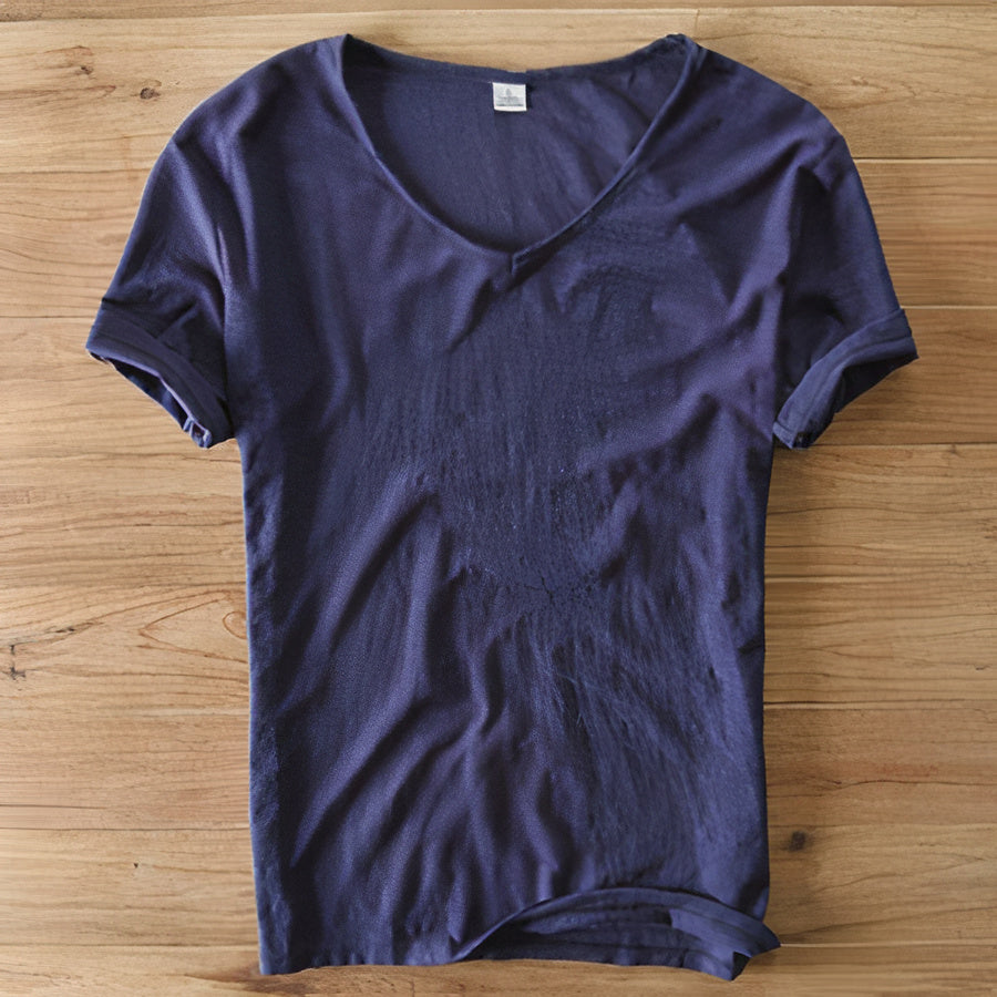 Summer T-Shirt made of cotton and linen for men Geno