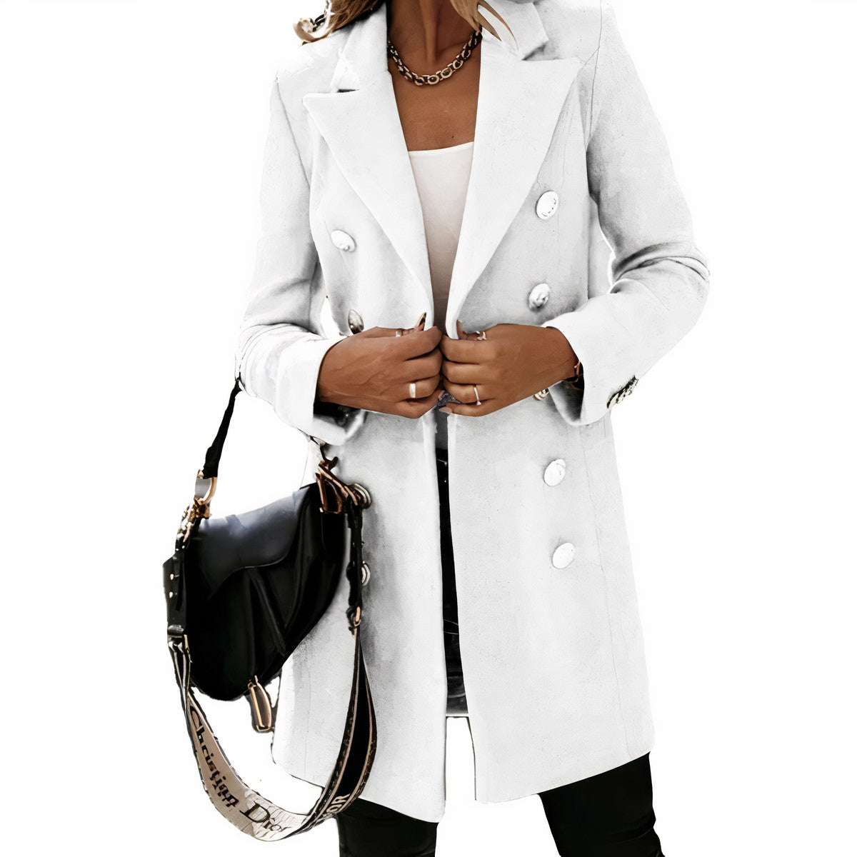 Stylish long trench coat for women Hertha