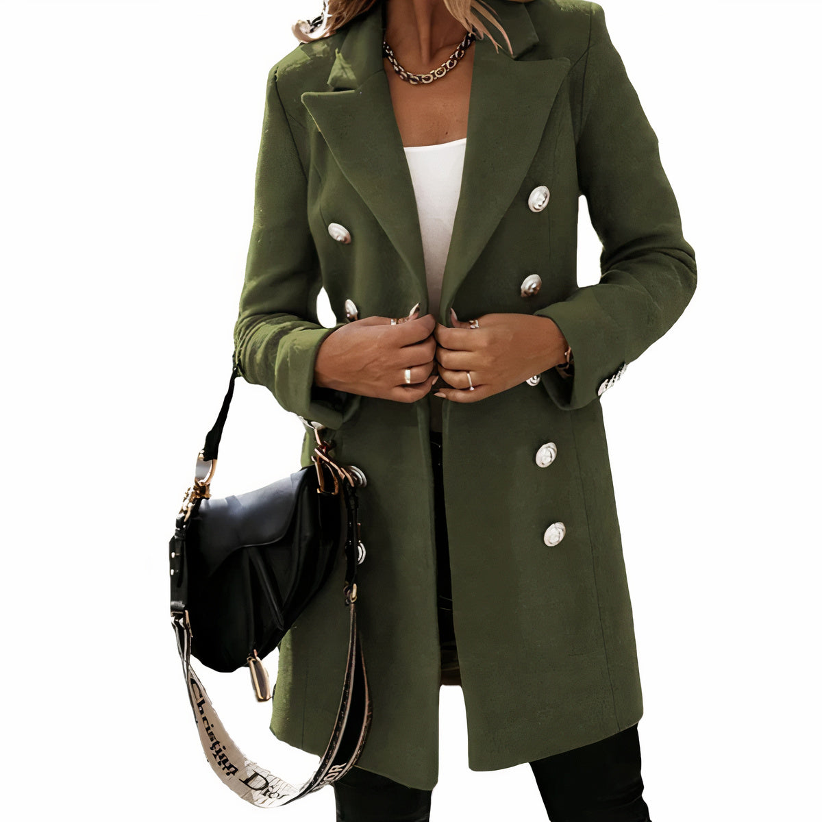 Stylish long trench coat for women Hertha