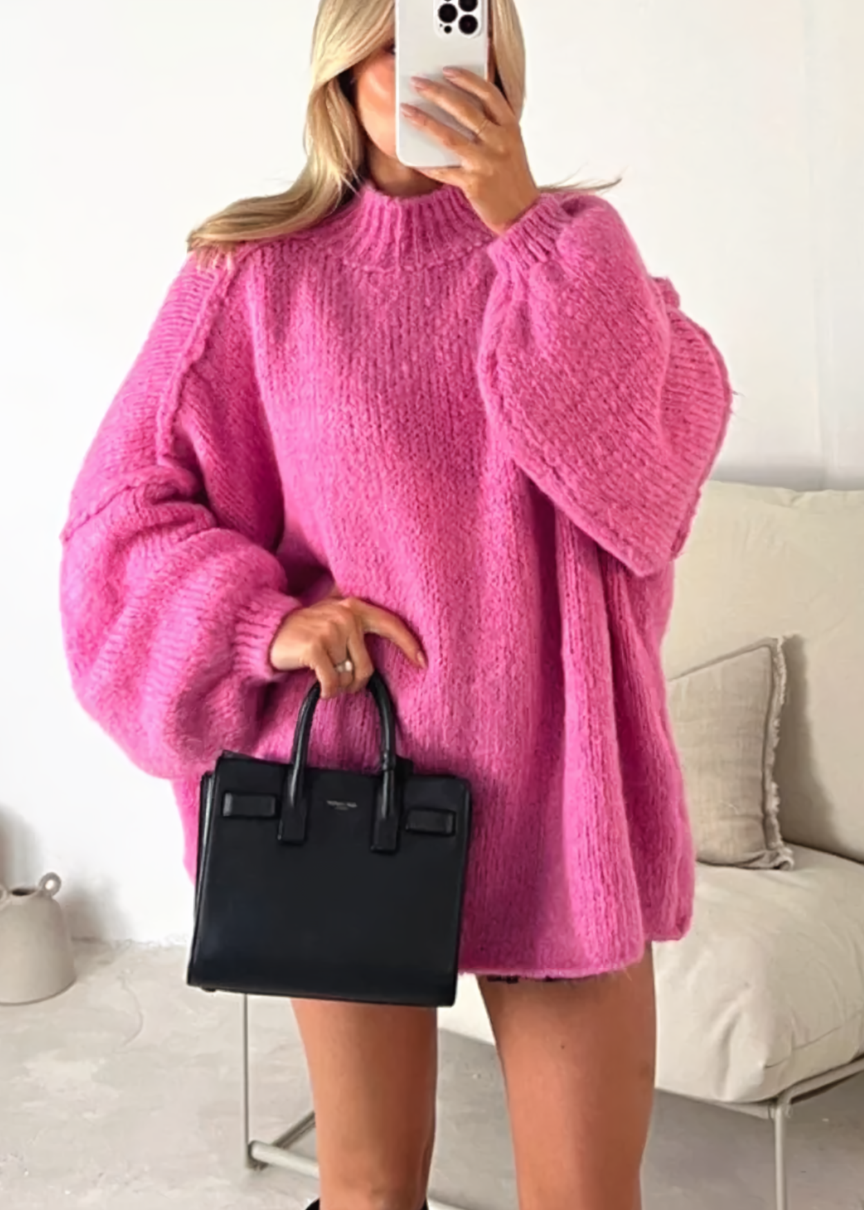 Oversized cardigan in casual style Ines