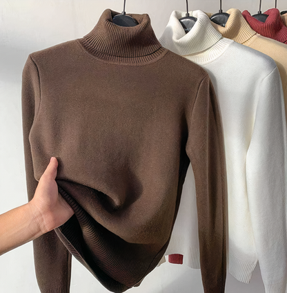 Turtleneck sweater with velvet lining Isabella