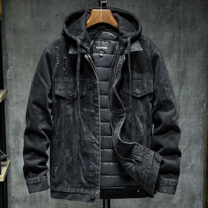 Dark winter jacket for men Isamu